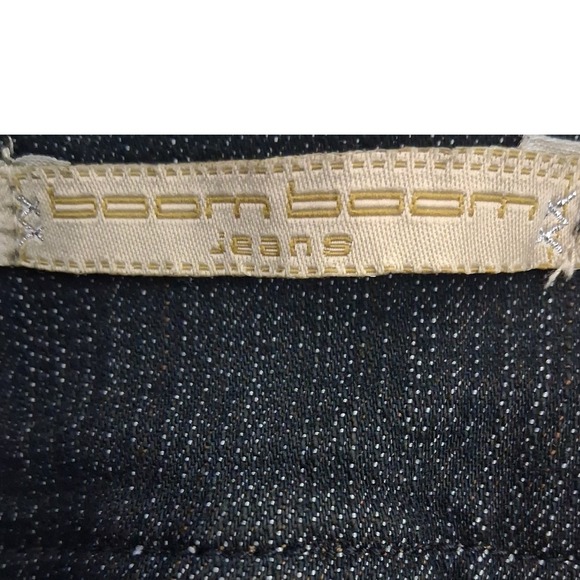 NWT Vtg Boom Boom Women Dark Wash Denim Bermuda Short Size 14W Wide Waistband - Picture 6 of 9